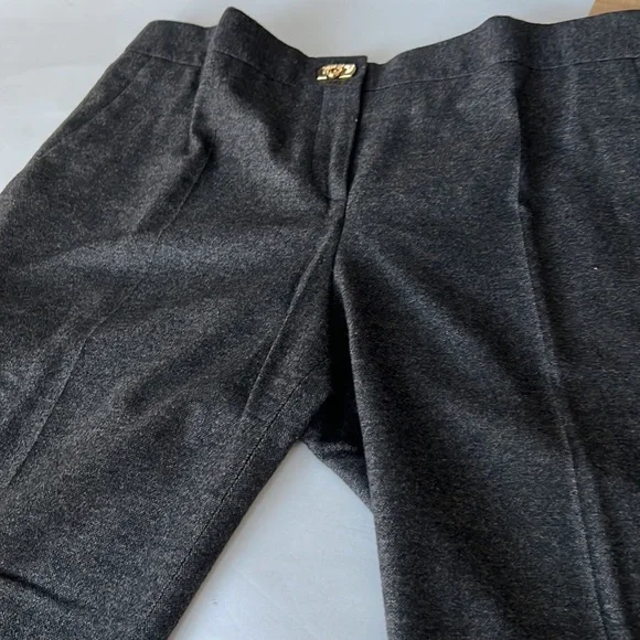 Salvatore Ferragamo Women Grey Wool Pant - Picture 5 of 7